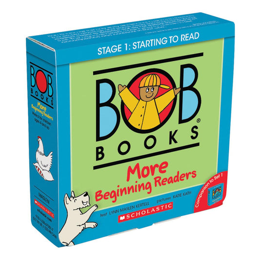 Bob Books - More Beginning Readers Box Set of 12 Paperbacks | Decodable Phonics Books, Ages 4 and up, Kindergarten (Stage 1: Starting to Read)