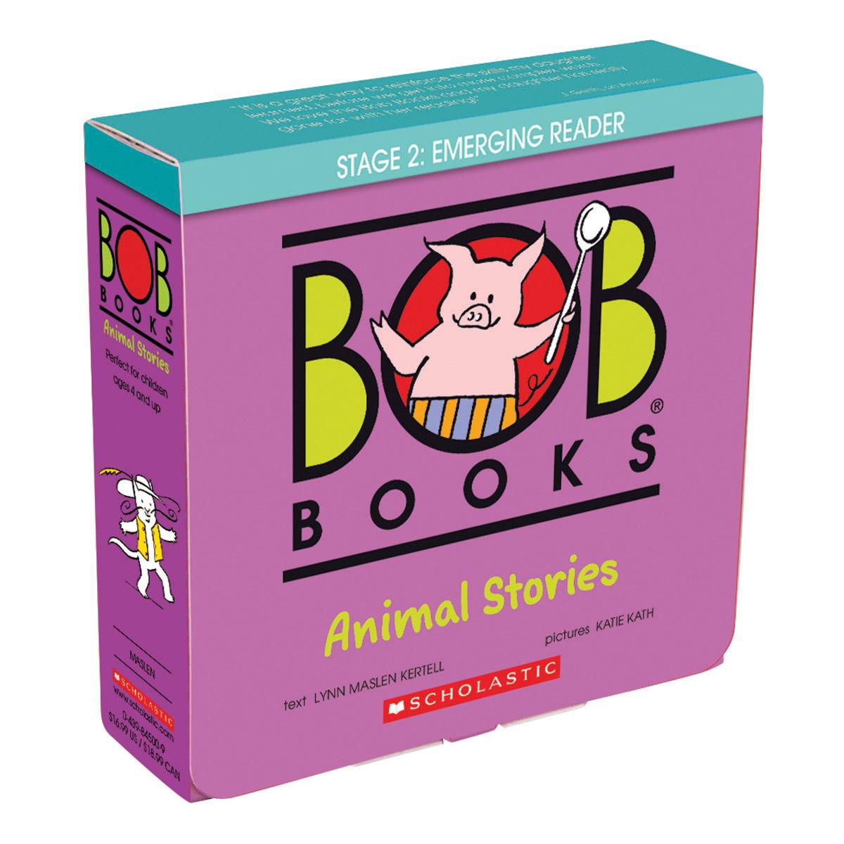 Bob Books - Animal Stories Box Set of 12 Paperbacks | Decodable Phonics Books, Ages 4 and up, Kindergarten (Stage 2: Emerging Reader)